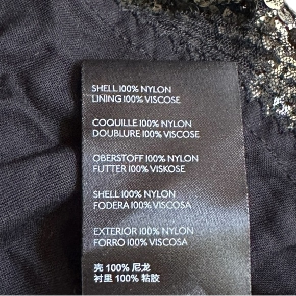 Maeve Anthropologie Sequin Midi Skirt NWT Small Carbon Black Gold Party Holiday - Picture 9 of 10